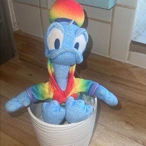 Disney Rainbow Donald Duck Stuffed Animal